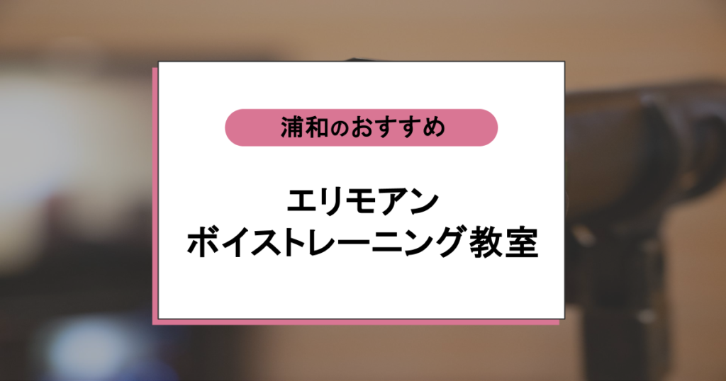 エリモアンボイストレーニング教室の口コミ|自分では気づけない声のクセが直るレッスンが評判